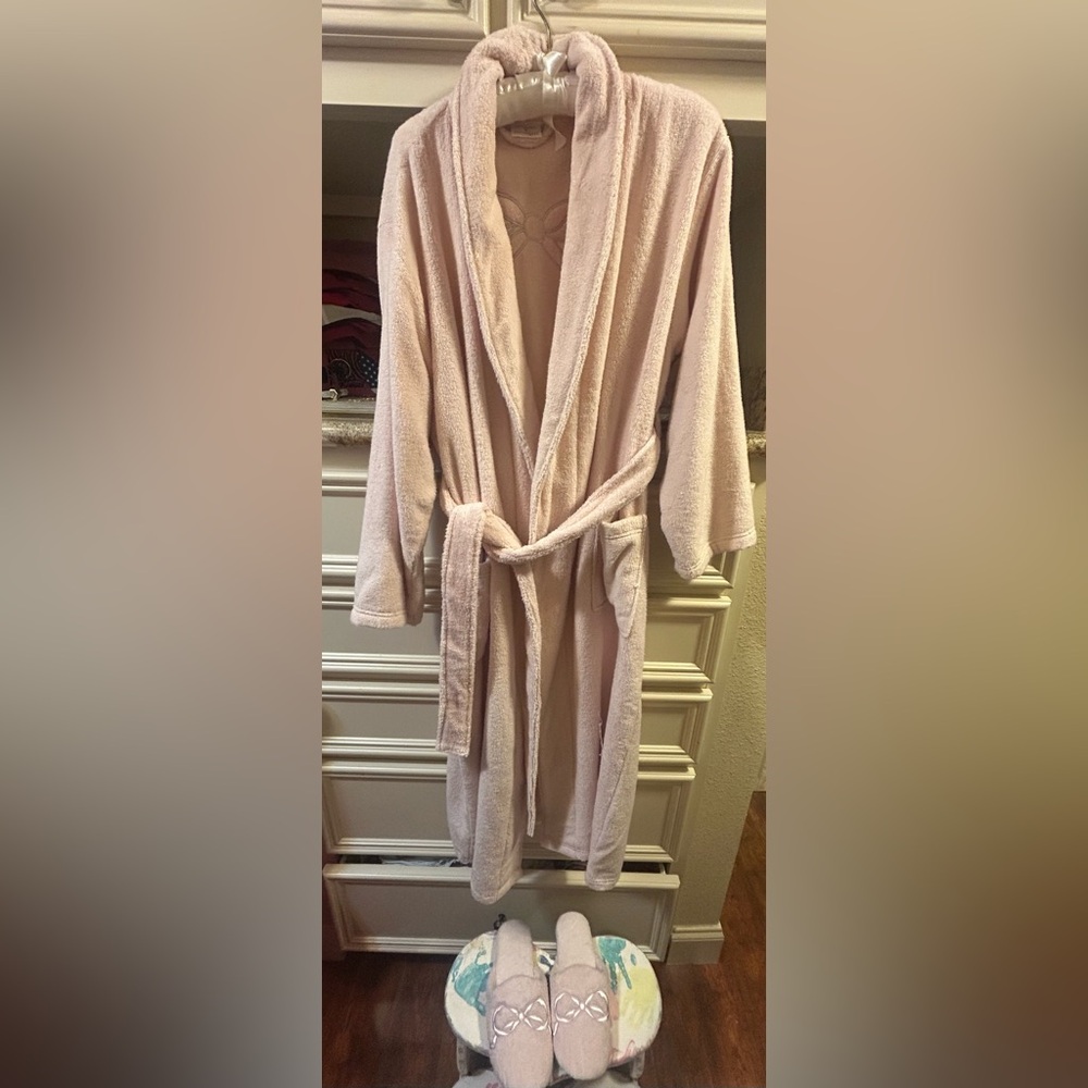 LoveShackFancy x Pottery Barn Pink Robe & Slippers
